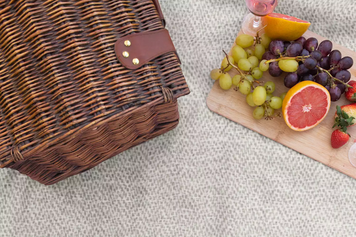 retro picnic blanket