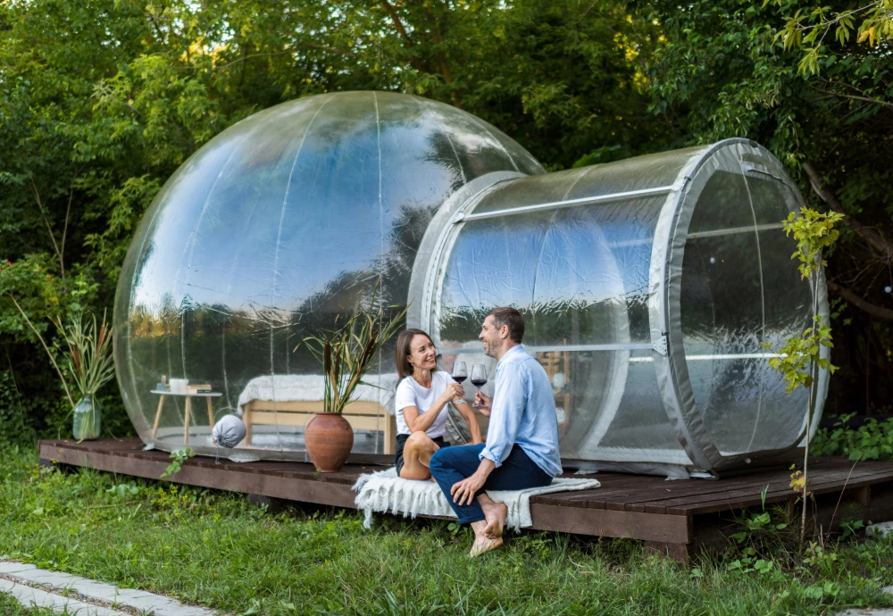 outdoor bubble tent for winter